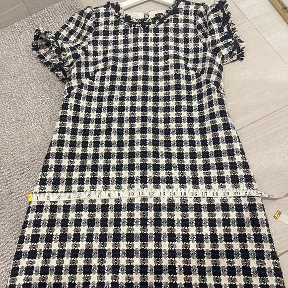 Kate spade tinsel checkered tweed dress size 10 - Picture 11 of 13
